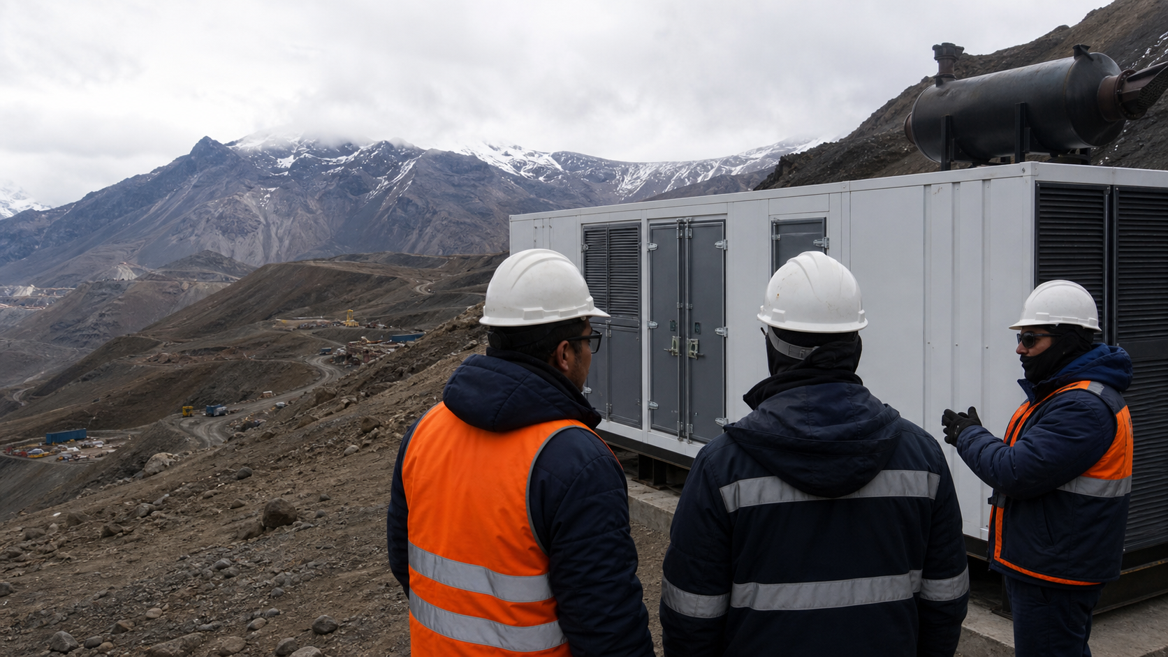 Remote mining camps and containerized power supply equipment