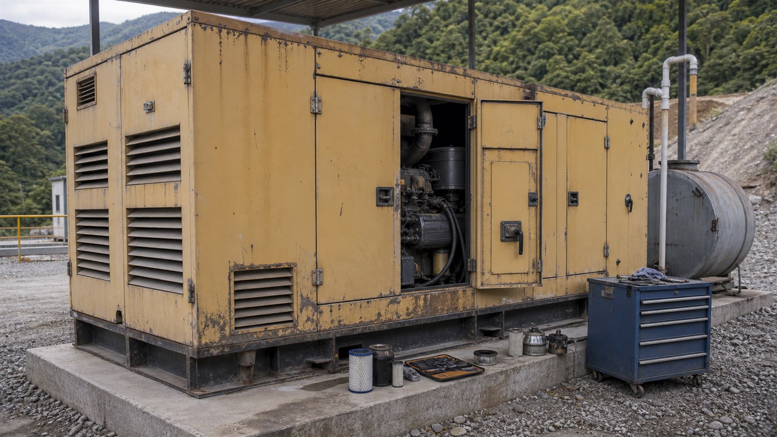 Generador antiguo forzado en ampliación: por qué las reparaciones traen paradas y costo