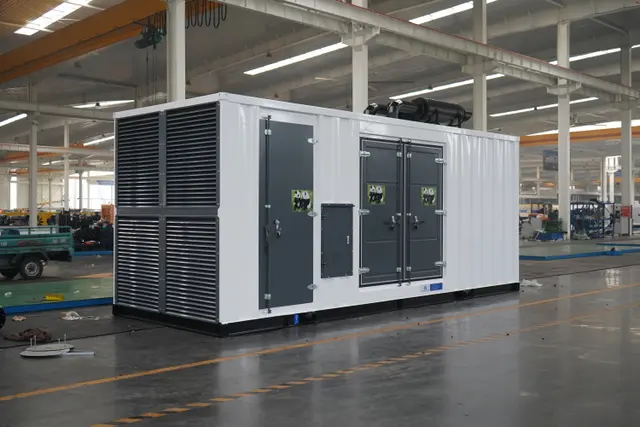 Weichai de 1200kW equipado con diagrama de configuración 2 de la unidad de contenedor Stamford
